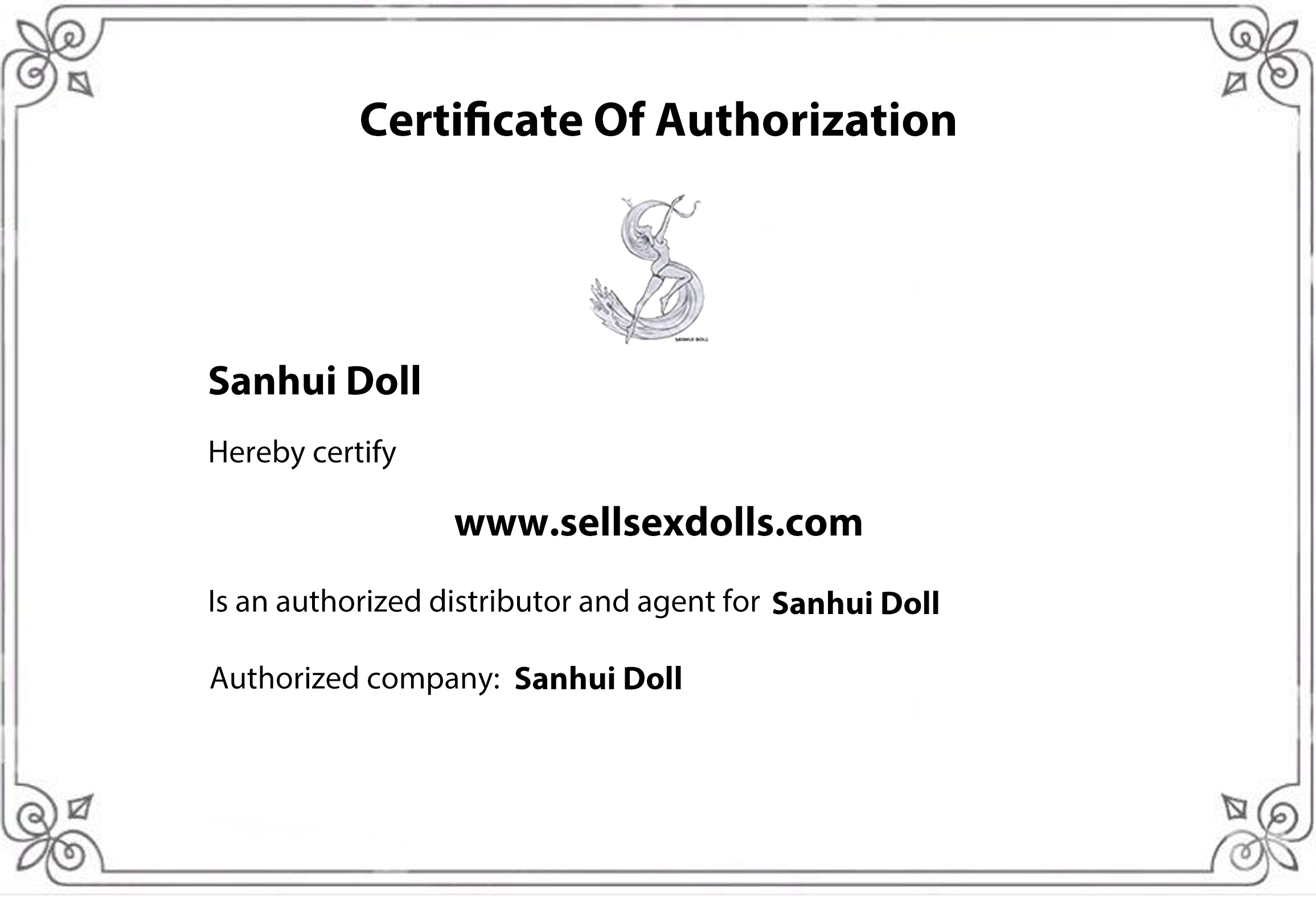 sanhui doll certificate