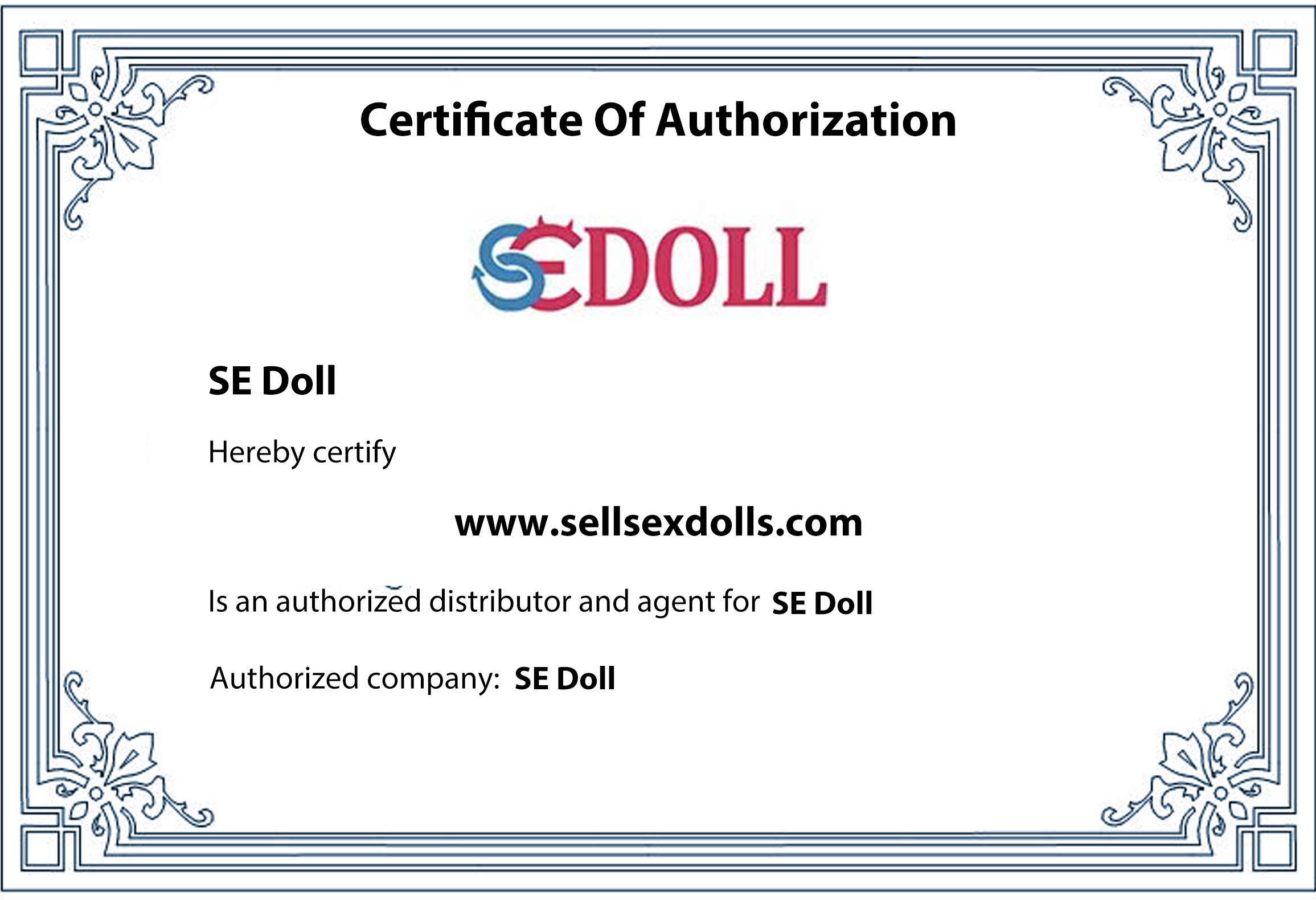 se doll certificate