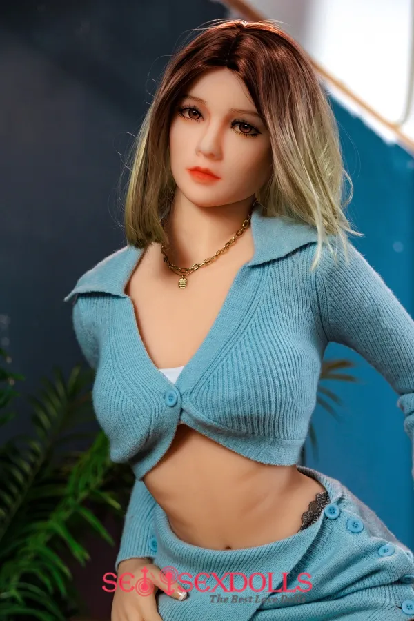 Hattie 158cm（5.2ft）Slim mature Tits Blonde Sex Doll B-cup DL TPE Real Dolls
