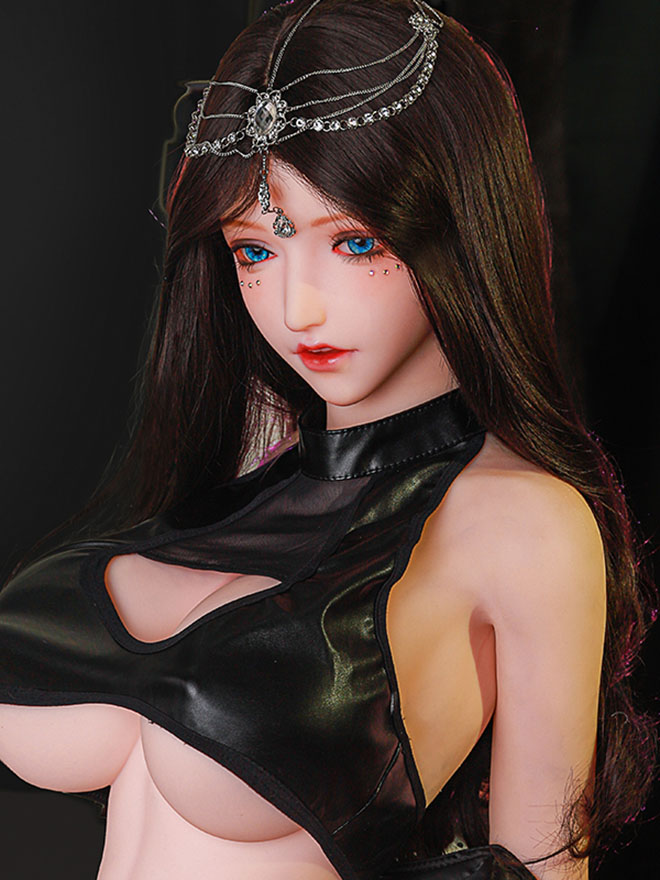 Hisa 163cm H-cup Anime Sex Doll Silicone Head TPE Body Huge Tits