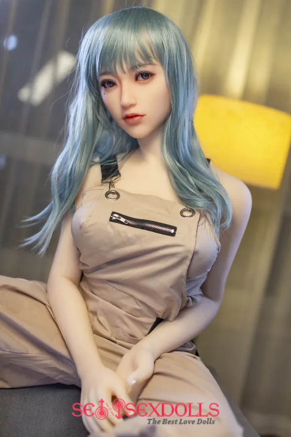 Kinley - 168cm(5.5ft) D-Cup Overalls Girl Big Boobs Japanese Sanhui TPE Life Size Sex Doll