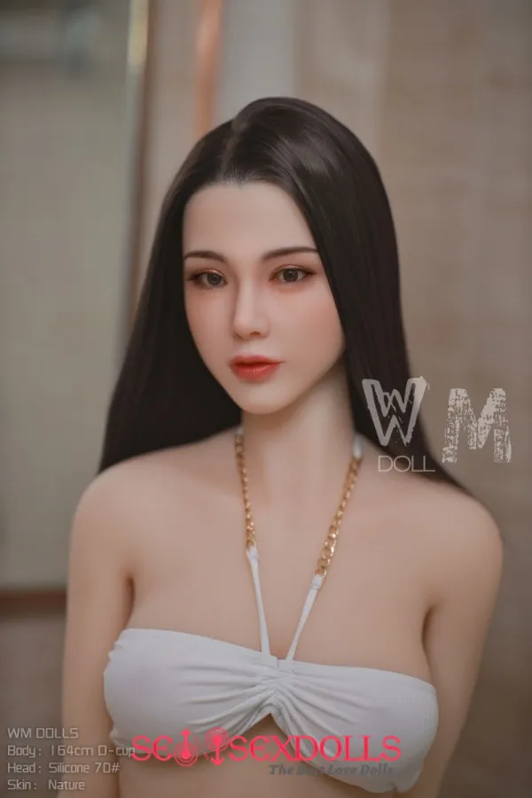 Kimberly - Asian Beauty 164cm D-Cup Custom Realistic Skinny WM TPE Body Silicone Head Cheap Sex Doll