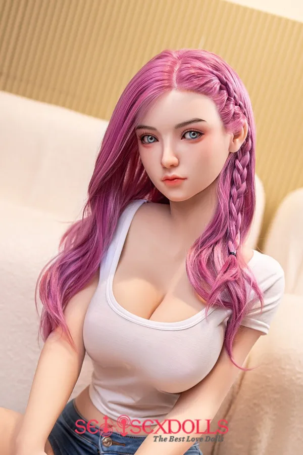 Journee - Pink Hair 160cm E-Cup Realistic Big Booty DL TPE Body Silicone Head Sex Doll