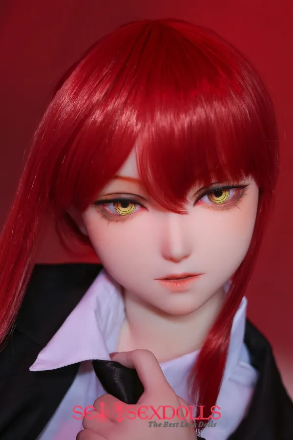 Machima - Attractive Figure 163cm(5.3ft) H-Cup Redhead Cheap Skinny MOZU TPE Fine Love Dolls