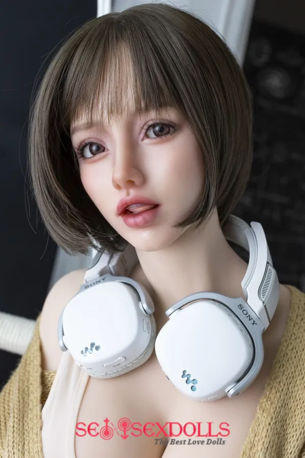 Mallory - 158cm(5.2ft) D-Cup Big Eyes Best Big Boobs SanHui Silicone Barbie Sex Doll