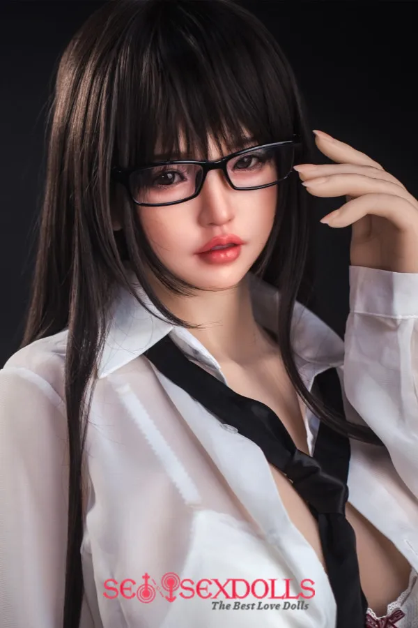 Shelby - 160cm(5.2ft) H-Cup With Glasses Japanese Big Boobs SanHui Silicone Most Realistic Sex Doll