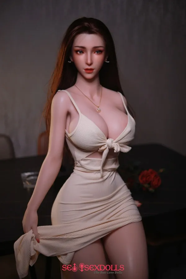 having erotic sex with a female sex dolls
